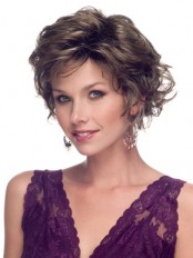 Short Layered Style Capless Wig