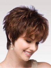 Volumized Multi-Layered Textures Short Wig