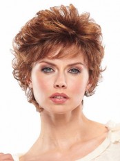 Loosely Layered Rich Curls Short Wig