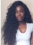 Long Layered Black Curly African American Wig