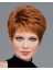 Fashion Auburn Short Human Hair Wigs