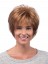 Durable Layered Auburn Synthetic Short Wigs