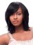 Discount Black Straight Synthetic Medium Wigs