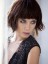 Messy Bob Hairstyle Hip Smart Capless Wig 100% Indian Real Human Hair about 8 Inches