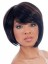 Asymmetrical Bob Side Swept Bangs Synthetic Wig