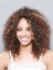 Shining Medium Curly Brown No Bang African American Lace Wigs
