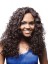 Popurlar Long Curly Black No Bang African American Lace Wigs for Women