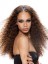 Gracefull Long Curly Brown No Bang African American Lace Wigs for Women