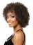 Fashion Short Curly Side Bang African American Lace Wigs for Women 10 Inch