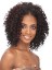 Trendy Medium Curly No Bang African American Lace Wigs for Women 12 Inch