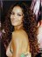 Sweet Long 24 Inch Wavy Brown African American Lace Wigs