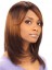 Popurlar Medium Straight African American Lace Front Wigs for Women