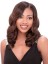 Lastest Trend Medium Wavy No Bang African American Lace Wigs for Women 16 Inch