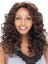 Medium Curly No Bang African American Lace Wigs for Women 18 Inch