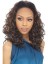 Lustrous Medium Curly No Bang African American Lace Wigs for Women 12 Inch