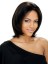 Medium Straight African American Lace Wigs for Women 12 Inch