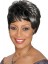 New Short Wavy Black African American Lace Wigs