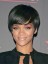 Lustrous Short Straight Black African American Wigs for Women 6 Inch 