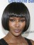 Top Quality Short Straight Black African American Wigs for Women 8 Inch