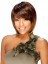 Short Straight Full Bang African American Wigs for Women 10 Inch