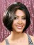 Shinning Short Straight Black No Bang African American Lace Wigs for Women