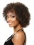 Fashion Short Curly Brown Side Bang African American Lace Wigs