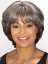 Natural Short Wavy Gray African American Wigs