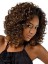 Newest Short Curly Brown No Bang African American Lace Wigs