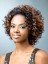 Afro American Short Curly No Bang African American Lace Wigs for Women