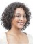 Sweet Short Curly Brown No Bang African American Lace Wigs for Women