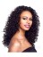 Unique Long Curly Black No Bang African American Lace Wigs for Women 18 Inch