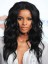 Faddish Long Wavy Black African American Lace Wigs for Women 18 Inch