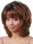 Sketchy Short Wavy Full Bang African American Wigs for Women