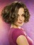 Modern Medium Soft Wavy Top Quality High Heated Fiber Hair Wig for Woman about 12 Inch