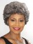 Short Curly Silver Wig