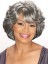10" Wavy Synthetic Silver Wig
