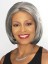 10" Straight Bob Grey Wig