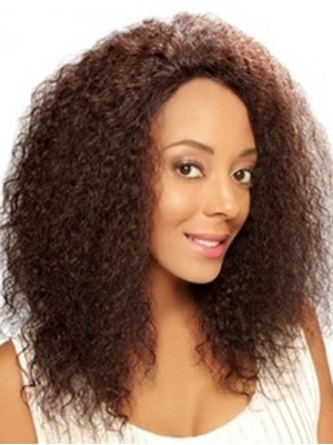 Amazing Without Bangs Curly Lace Front Wigs