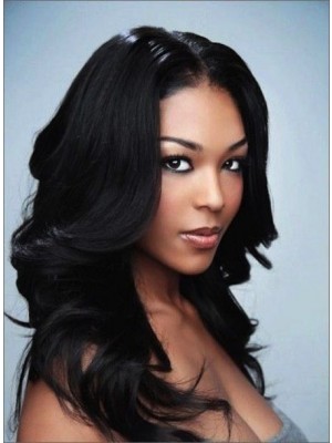 Popular Black Wavy Synthetic Wigs