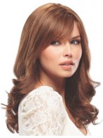 100% Human Hair Lace Front Long Wig