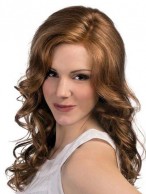 Elegant Top Quality Long Body Wavy Silk Top Full Lace Wig 100% Human Hair about 20 Inches