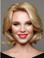 Medium Length Wavy Luxury Human Hair Wig