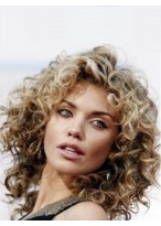 Wholesome Curly Remy Hair Lace Front Wigs 