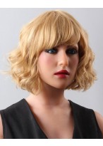 Gorgeous Short Blonde Human Hair Wig 