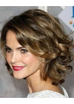 Natural Layered Curly Lace Front Wig 