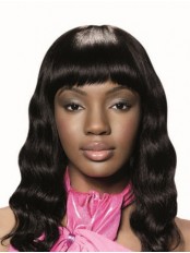 Discount Black Wavy Human Hair Wigs