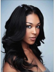 Popular Black Wavy Synthetic Wigs