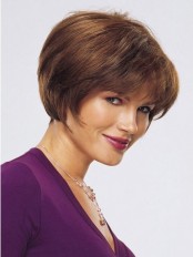Graceful Short Straight Human Hair Wigs