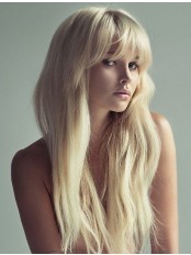 Gorgeous Long Blonde Human Hair Wig