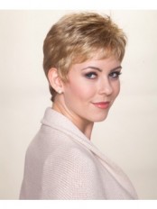 Short Straight Boys Cut Synthetic Wigs